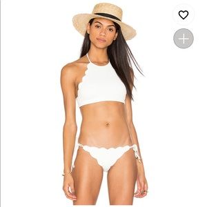 Marysia Mott Halter Bikini Top in Cream